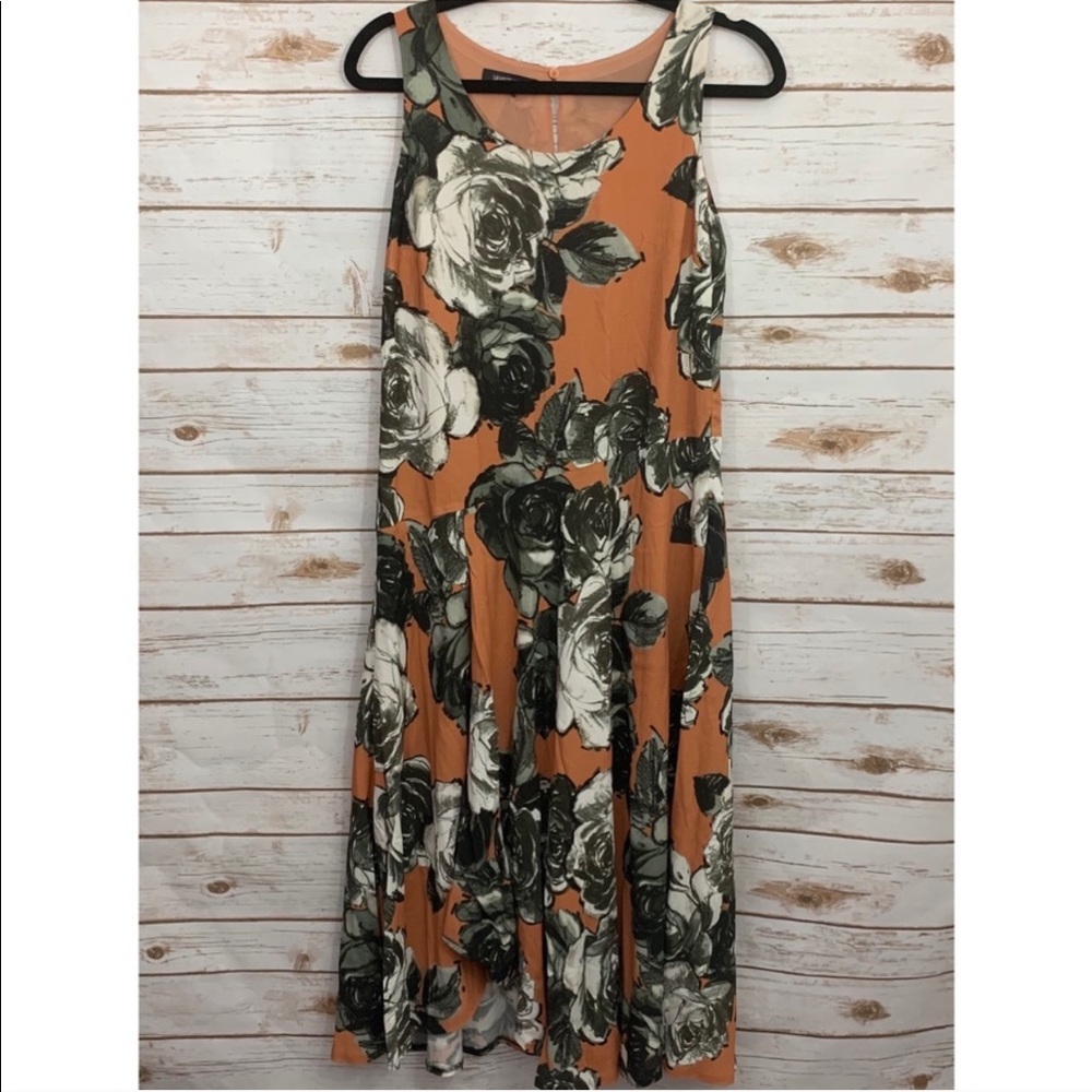 Lafayette 148 Floral Fit and Flare Maxi Dress